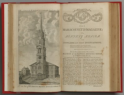 The Massachusetts Magazine, or, Monthly Museum of Knowledge and Rational Entertainment